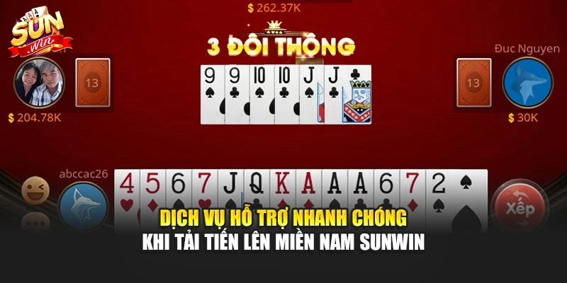 Tải Tiến Lên Miền Nam Sunwin – Game Bài Cuốn Hút Nhất 1 Dịch vụ hỗ trợ nhanh chóng khi tải tiến lên miền nam Sunwin
